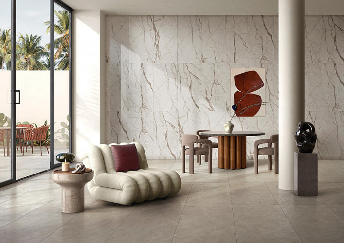 Керамогранит Vitra K958001R SilverRoot Слоновая Кость Матовый R10A Ректификат 60x120