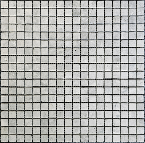 Мозаика Pixel Mosaic PIX 327 Tundra Grey, чип 15х15 мм, сетка 305х305х4 мм, Матовая