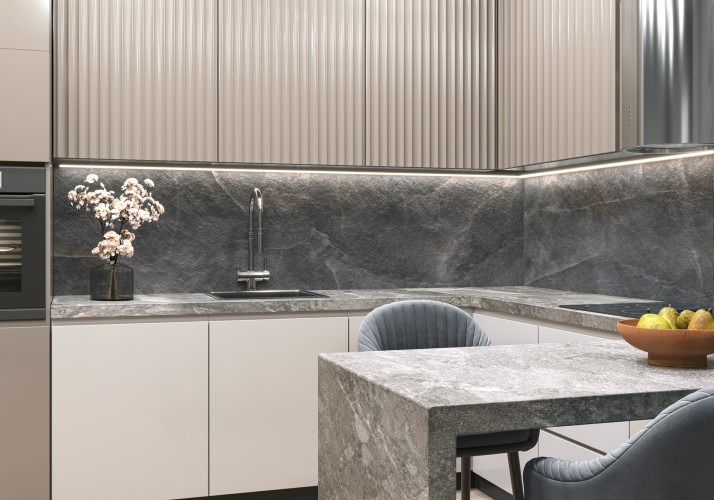 Керамогранит Delacora D60247M Salt Lead матовый карвинг 60x60