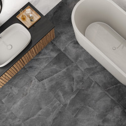 Керамогранит Delacora D60247M Salt Lead матовый карвинг 60x60