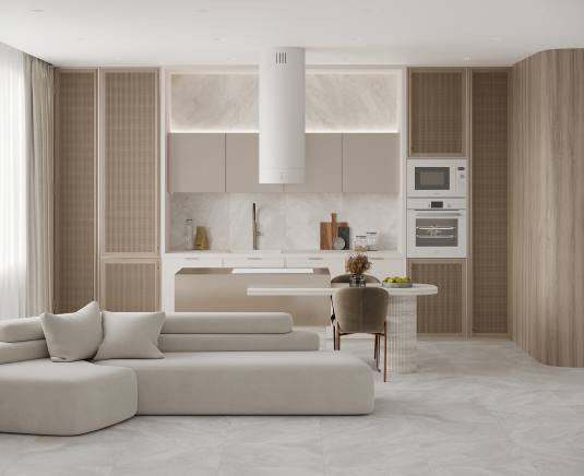 Керамогранит Laparet Titan White Cтруктурный 60х120