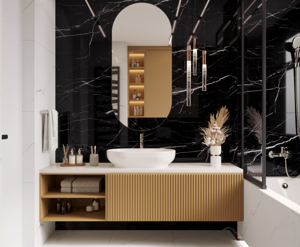 Керамогранит Laparet Flash Black х9999294559 чёрный 60x60