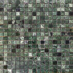 Мозаика Pixel Mosaic PIX 308/6 Spider Green, чип 15x15 мм, сетка 305х305x6 мм, Полированная