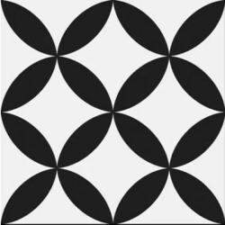 Керамогранит Prissmacer Circle Black Pre-Cut 45x45