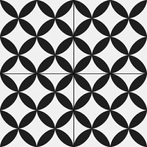 Керамогранит Prissmacer Circle Black Pre-Cut 45x45