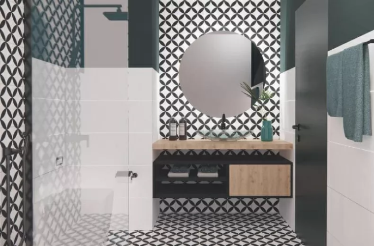 Керамогранит Prissmacer Circle Black Pre-Cut 45x45