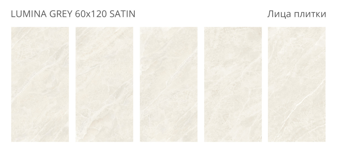 Lumina Grey Satin 60x120 — фото 2