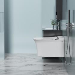 Унитаз ABBER Bequem AC1124P подвесной белый с импульсным смывом