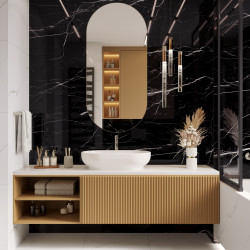 Керамогранит Laparet х9999294557 Flash Black чёрный 60x120