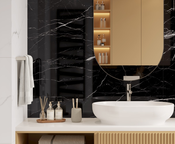 Керамогранит Laparet х9999294557 Flash Black чёрный 60x120