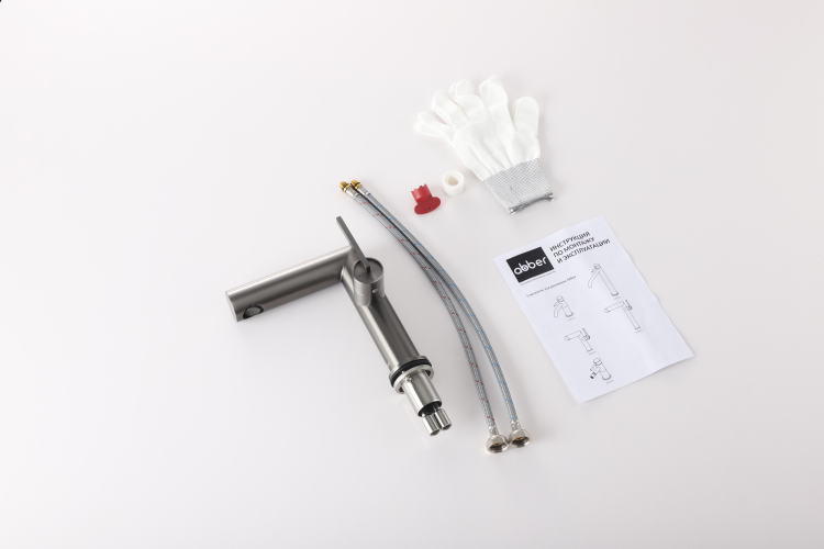 Смеситель ABBER Perfekte 316 AF8A10BGG для раковины, оружейная сталь брашированная