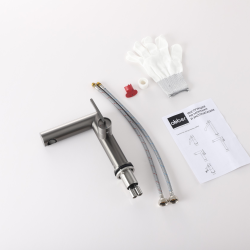 Смеситель ABBER Perfekte 316 AF8A10BGG для раковины, оружейная сталь брашированная