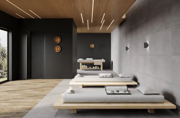 Керамогранит Laparet х9999309494 Betonica Grey PRO тёмно-серый матовый R12Soft 60х60