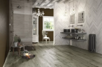 Керамогранит Rondine J86591 Woodie Chevron Blue 7.5x40.7