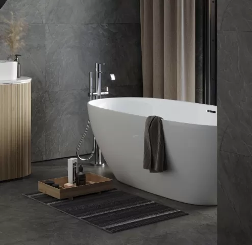 Керамогранит Kerranova K-2212/SR Krater Dark grey 600x1200x10