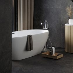 Керамогранит Kerranova K-2212/SR Krater Dark Grey 60x120