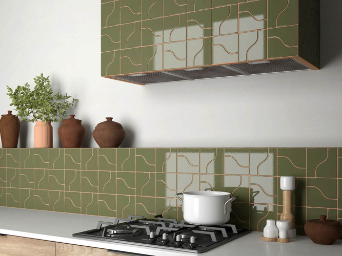 Плитка Equipe Curve 28862 Garden Green Matt 8,3x12