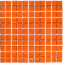 Мозаика Bonaparte Orange glass (25х25х4) 300х300, глянцевая