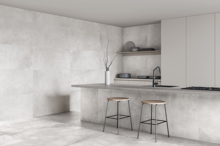 Керамогранит Global Tile Vibe GT120603206MR Светло-серый 60x120