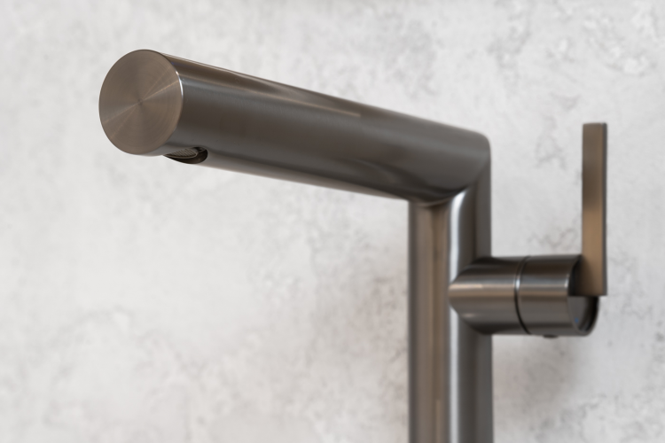 Смеситель ABBER Perfekte 316 AF8A11BGG-L для раковины, оружейная сталь брашированная