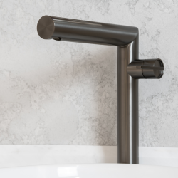 Смеситель ABBER Perfekte 316 AF8A11BGG-L для раковины, оружейная сталь брашированная