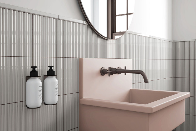 Плитка Equipe Costa Nova 28496 Onda Straw Glossy 5x20