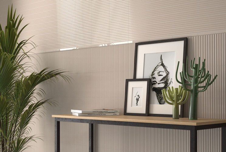 Плитка Equipe Costa Nova 28496 Onda Straw Glossy 5x20