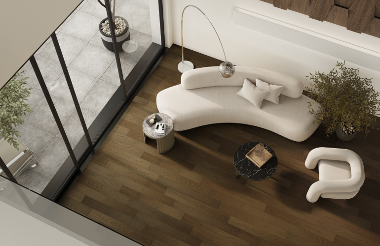 Кварцевый паркет Quartz Parquet Классик Дуб Брауни 413 5/0,6 мм