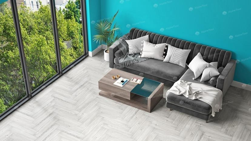 Кварцвиниловая плитка Alpine Floor Parquet Light Снежный ЕСО 13-11 MC