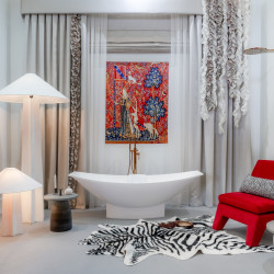 Ванна из искусственного камня ABBER Stein AS9610 белая матовая