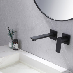 Смеситель ABBER Weiss Insel AF8082B для раковины скрытого монтажа, черный матовый