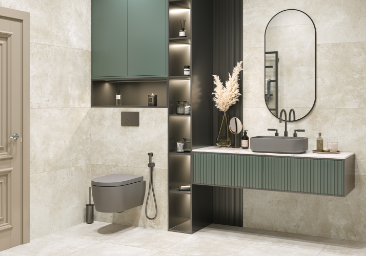 Керамогранит Delacora D60211M Walter Beige матовый карвинг 60x60