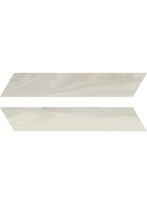 Керамогранит Rondine J86594 Woodie Chevron White 7.5x40.7