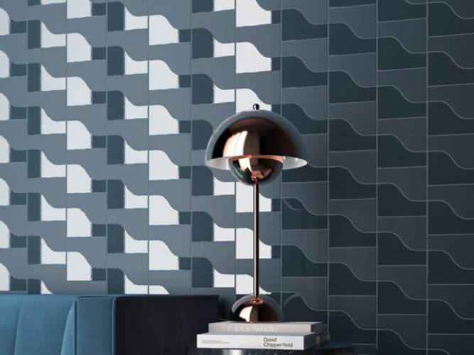 Плитка Equipe Curve 28852 Ink Blue Gloss 8,3x12