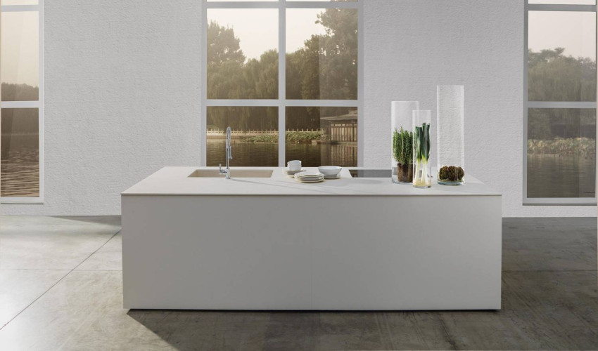 Керамогранит Laminam Calce Bianco LAMF007016 5.6 mm 100x300