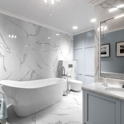 Керамогранит Global Tile Anima GT60601503MR Белый 60x60