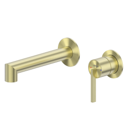 Смеситель ABBER Perfekte 316 AF8A12BG скрытый монтаж для раковины, золото брашированное