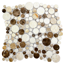 Мозаика LeeDo Ceramica Beige miscela POL * 280х280, полированная глянцевая