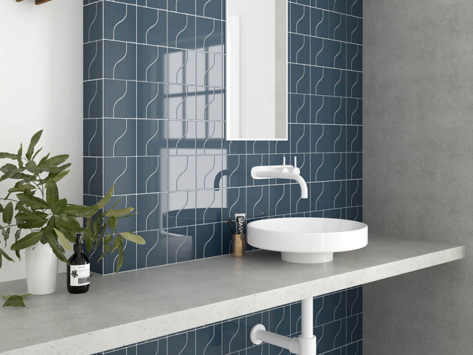 Плитка Equipe Curve 28864 Ink Blue Matt 8,3x12