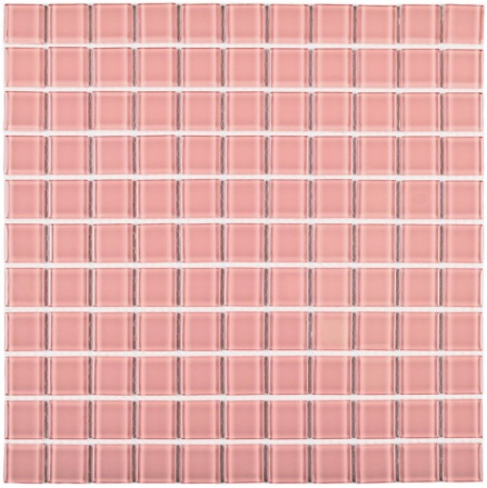 Мозаика Bonaparte Pink glass (25х25х4) 300х300, глянцевая
