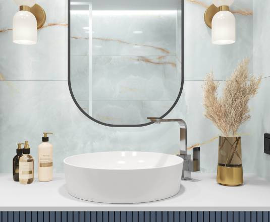 Керамогранит Laparet Onyx Dawn Sky голубой х9999292708 Полированный 60x120