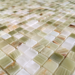 Мозаика LeeDo Ceramica Onice Jade Verde POL (15x15x7) 305х305, полированная глянцевая