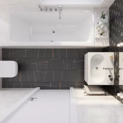 Керамогранит Kerranova K-1004/MR Marble Trend Nero Dorato 300x600x9