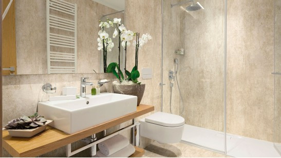 Керамогранит Laminam Cemento Avorio Bocciardato LAMF009024 5.6 Mm 100x300