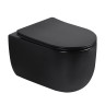 Унитаз ABBER Bequem AC1104TMB подвесной черный матовый, безободковый, смыв торнадо