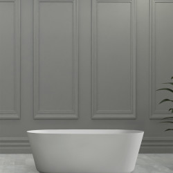 Ванна из искусственного камня ABBER Stein AS9606 белая матовая