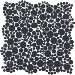 Мозаика Pixel Mosaic PIX757 из стекла, чип произвольный, сетка 296х296x4 мм