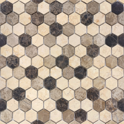 Мозаика LeeDo Ceramica Pietra Mix 1 MAT hex (18x30x6) 285x305, матовая
