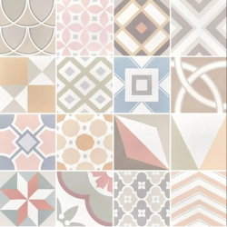 Плитка Equipe Caprice Deco 22103 Patchwork Pastel Mix 20x20
