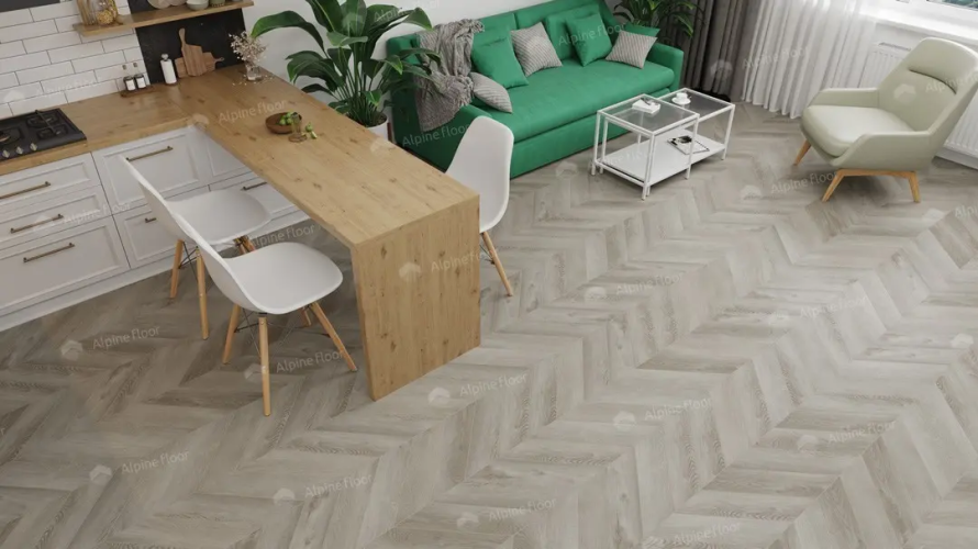 Кварцвиниловая плитка Alpine Floor Chevron Alpine LVT Дуб Фантазия Chevron ECO 20-1
